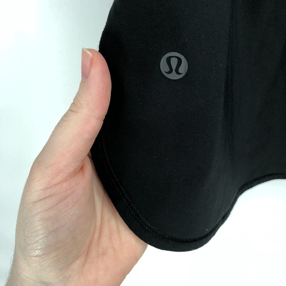 LULULEMON On The Fly Skirt 21" Black 6 W8897S Drawstring Elastic Waist Luxtreme - Picture 6 of 8